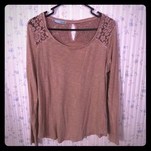 Dusty rose long sleeve top